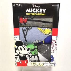 💣 Men’s Disney 3 pk crew socks
